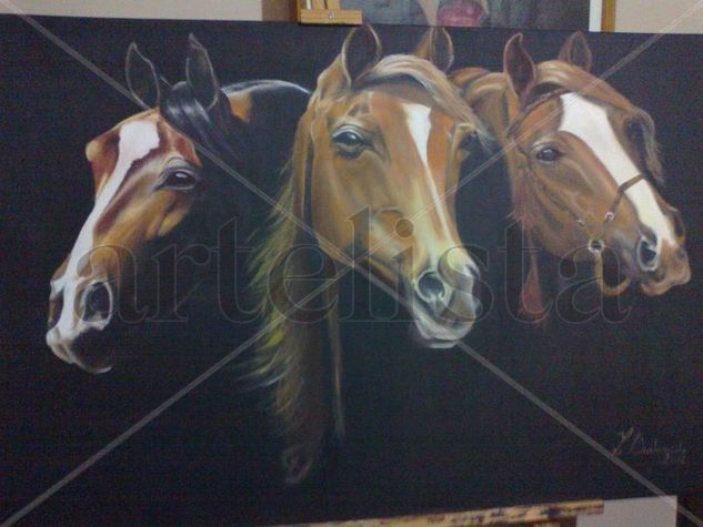 CABALLOS Acrylic Canvas Animals