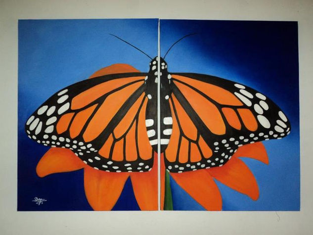 mariposa Oil Canvas Animals