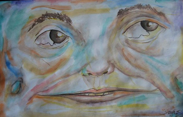 OJOS DE GLOBO Oil Paper Figure Painting