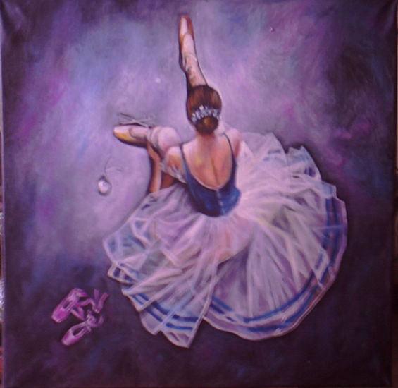 bailarina Acrylic Canvas Figure Painting