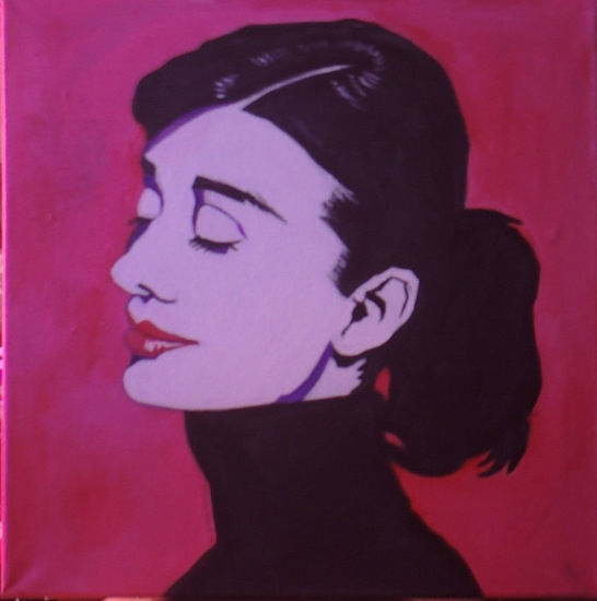 audrey Acrylic Canvas Figure Painting