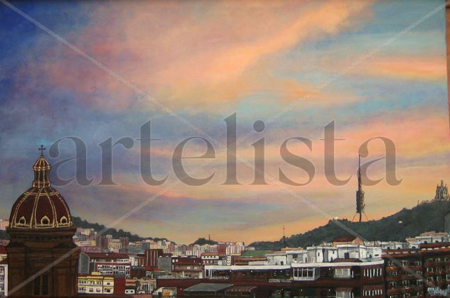 Sant Andreu del Palomar Acrylic Canvas Landscaping