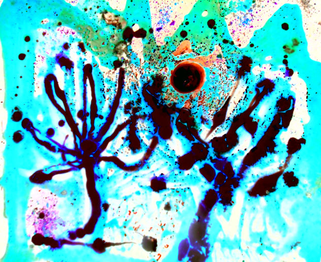 COMPOSICION VLAS EN AZULES.