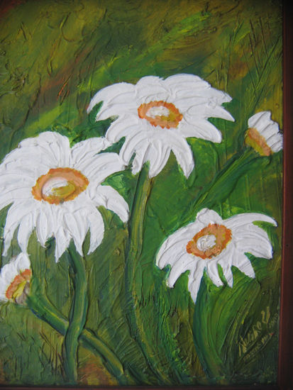 MARGARITAS Acrylic Canvas Floral Painting