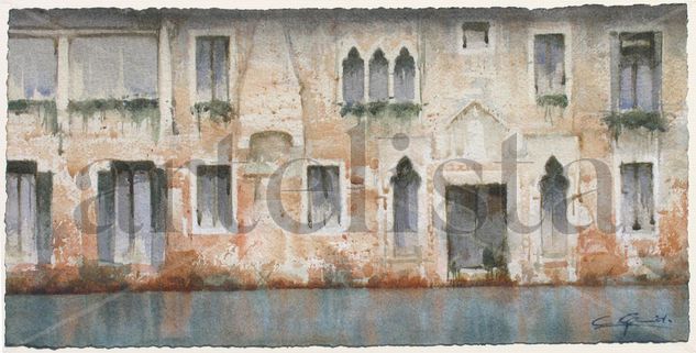 Casa de Venecia( Gran Canal ) Watercolour Paper Landscaping