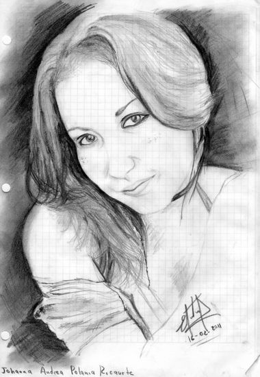 ANDREA Pencil (Black) Paper Portrait