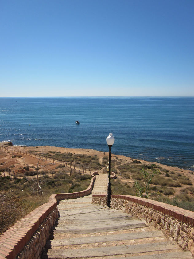 escaleras,playa,mar