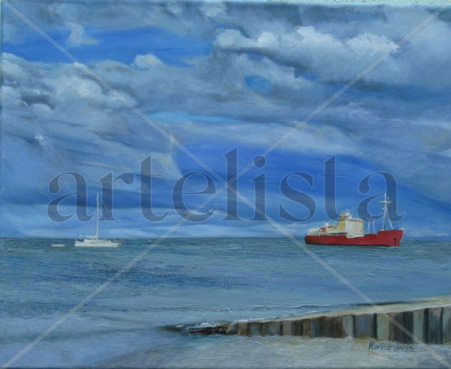 Punta Arenas Oil Canvas Marine Painting