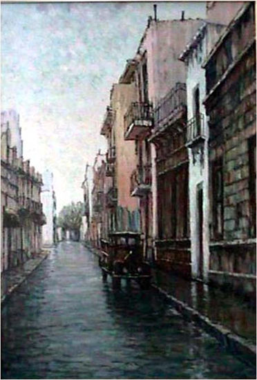 "PASAJE SAN LORENZO" Oil Canvas Landscaping