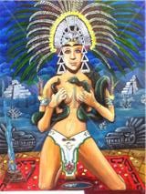 EL RITUAL Oil Canvas Figure Painting