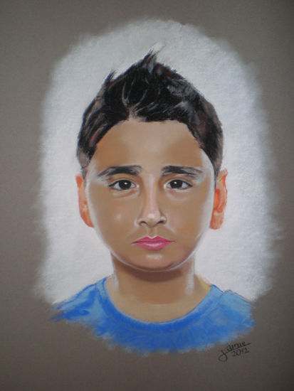 ADRIAN Pastel Papel Retrato