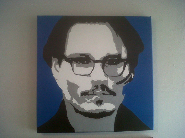 JOHNNY DEPP POP ART Óleo Lienzo Otros