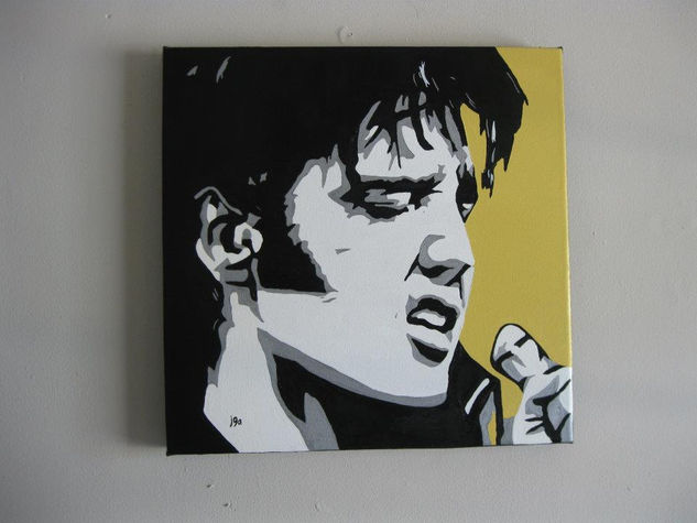 ELVIS PRESLEY POP ART Óleo Lienzo Otros