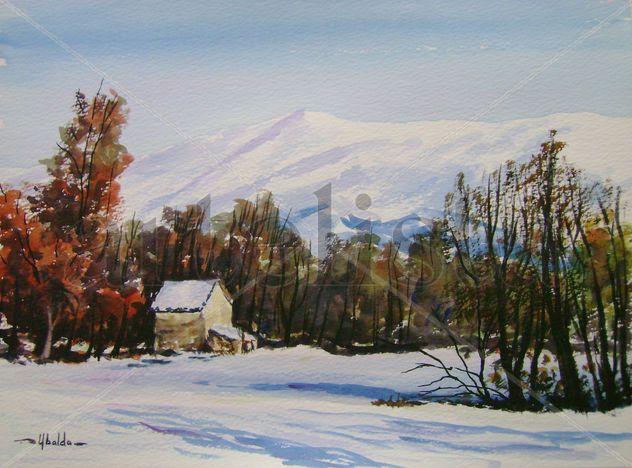 Nevada en la finca O Toxal