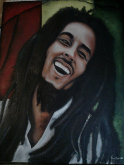 bob marley Óleo Lienzo Retrato