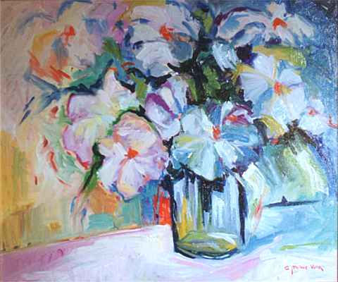 Flores Oil Canvas Floral Painting