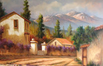 Paisaje con casas