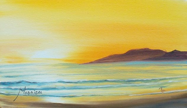 Playa dorada Oil Canvas Marine Painting