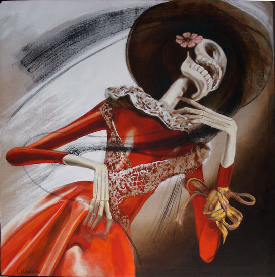 Catrina Oil Canvas Figure Painting