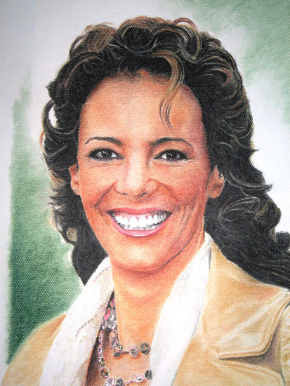 Paula Vázquez Pencil (coloured) Paper Portrait