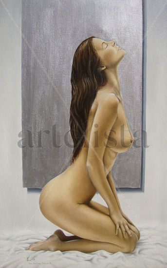 luz de luna Óleo Lienzo Desnudos