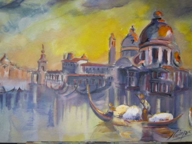 La salud de venezia Acrylic Canvas Marine Painting