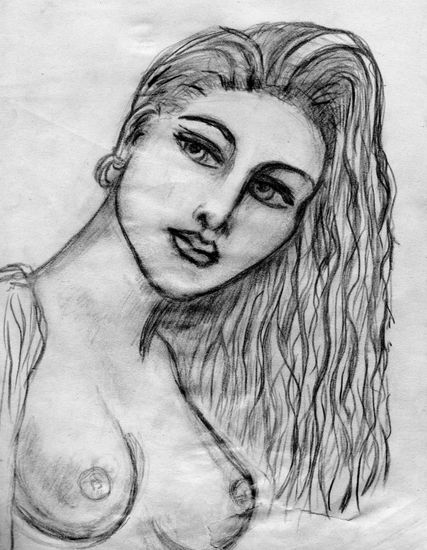 mujer bella Charcoal