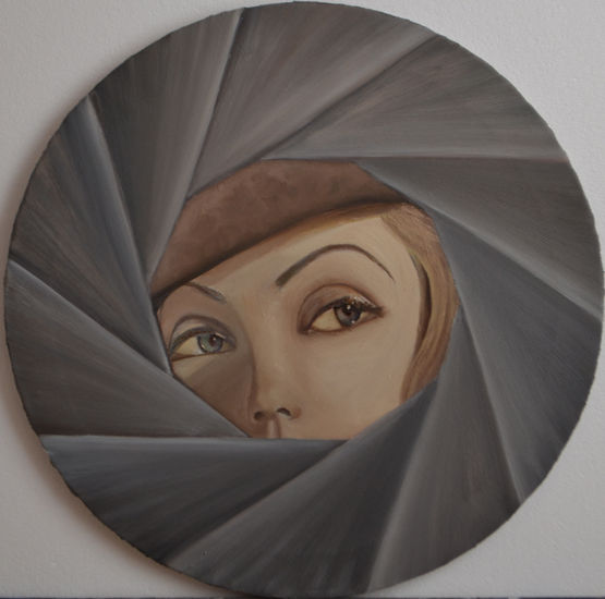 Greta Garbo,  homenaje a mi padre Oil Canvas Portrait