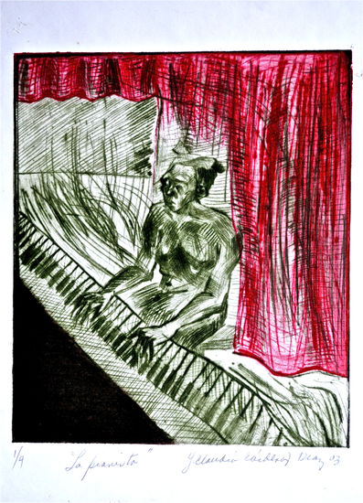 La pianista Etching Process