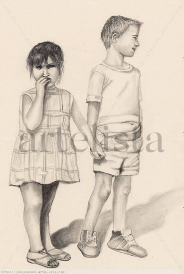 Pareja de niños Graphite