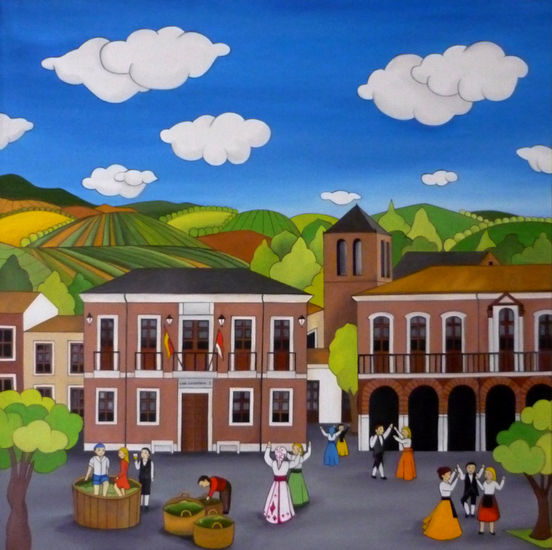 Fiesta del verdejo Oil Canvas Landscaping