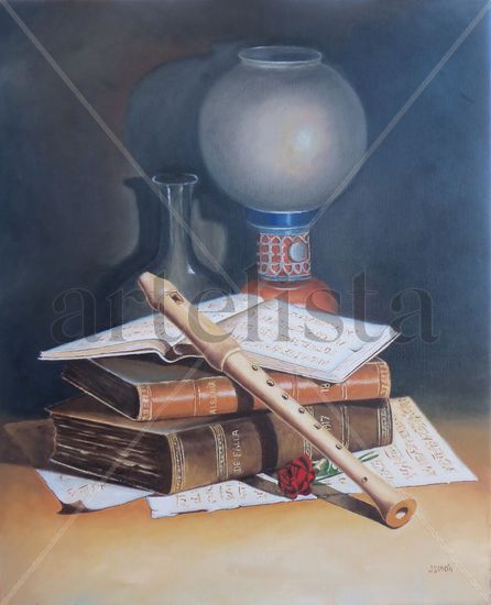 Recordando a los compositores andaluces Oil Canvas Still Life Paintings