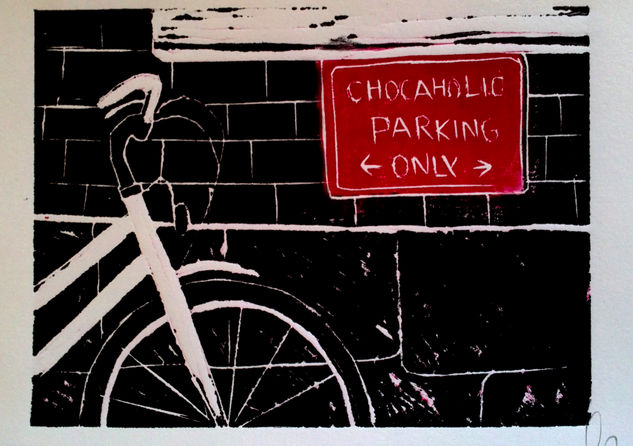 Chocaholic Park Only Linocut