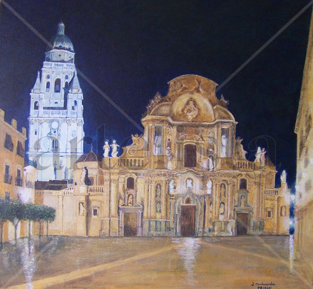 Catedral de Murcia. Vista nocturna.