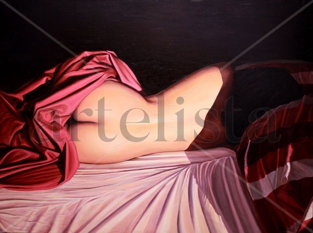 Ella amaba a Caravaggio Óleo Lienzo Desnudos