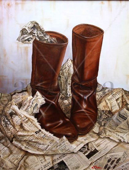 guardando las botas Oil Canvas Landscaping