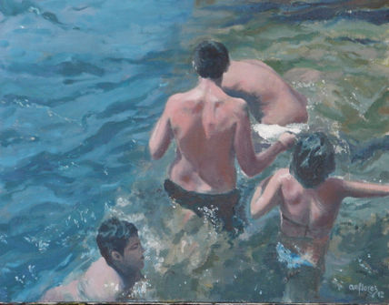 Baño en el puerto