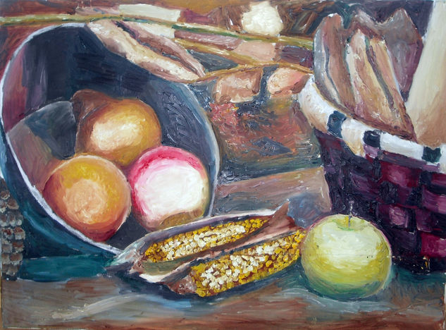 Bodegón III Oil Canvas Still Life Paintings