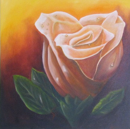 una rosa para ti Oil Canvas Landscaping