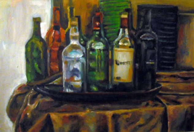 Bodegón XIV Oil Card Still Life Paintings