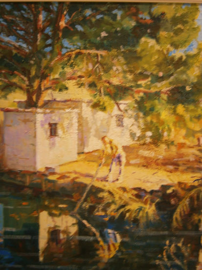 REFLEJOS EN BALSA Oil Canvas Landscaping