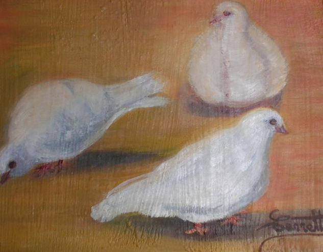 Palomas Oil Panel Animals