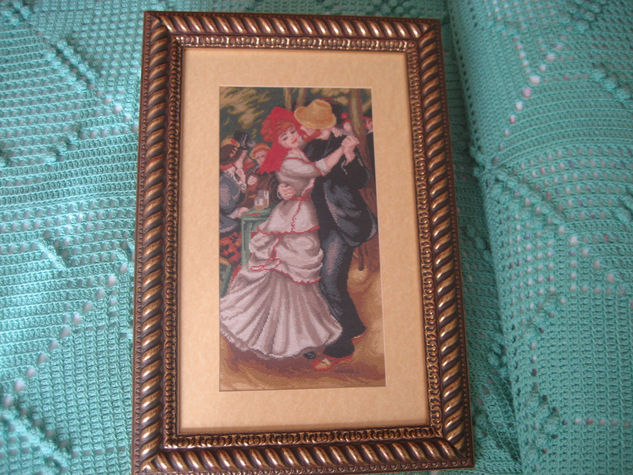 Cuadro punto de cruz - Dance at Bougival Others Textile Figure Painting