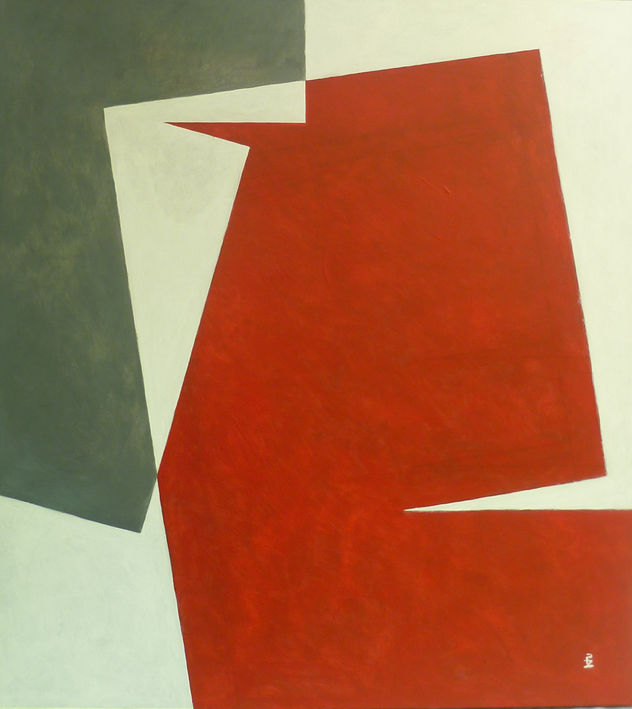 Serie: Abstracta Geométrica. Composición ROJO -G 120X110