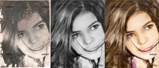 Restauración Fotográfica Portrait Alternative techniques