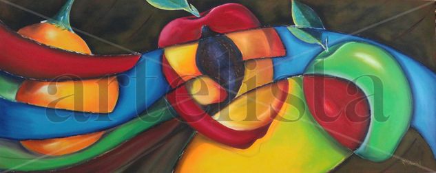 frutero contemporaneo Oil Canvas Still Life Paintings