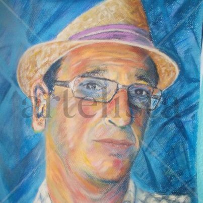 autorretrato nº2 Pastel Card Portrait