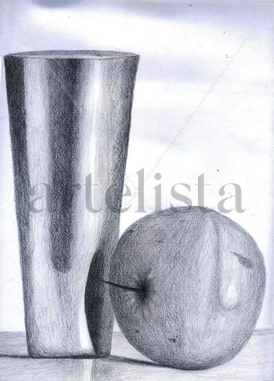 Vaso con manzana Graphite