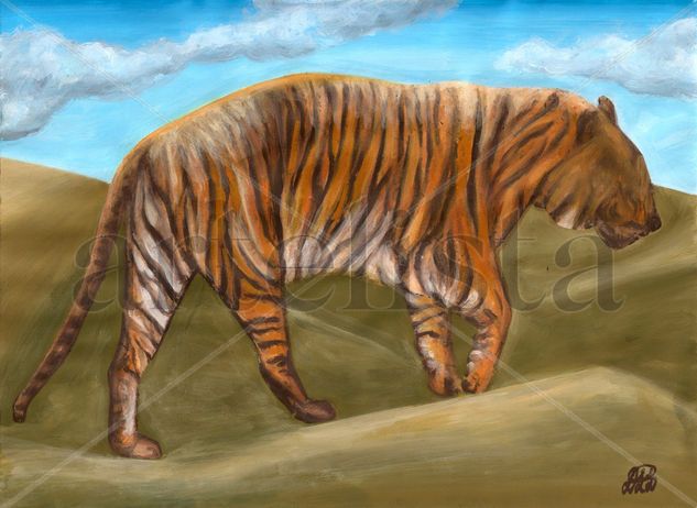 Tigre Acrylic Card Animals