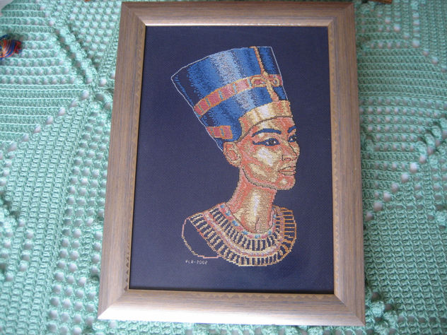 Cuadro punto de cruz - Nefertiti